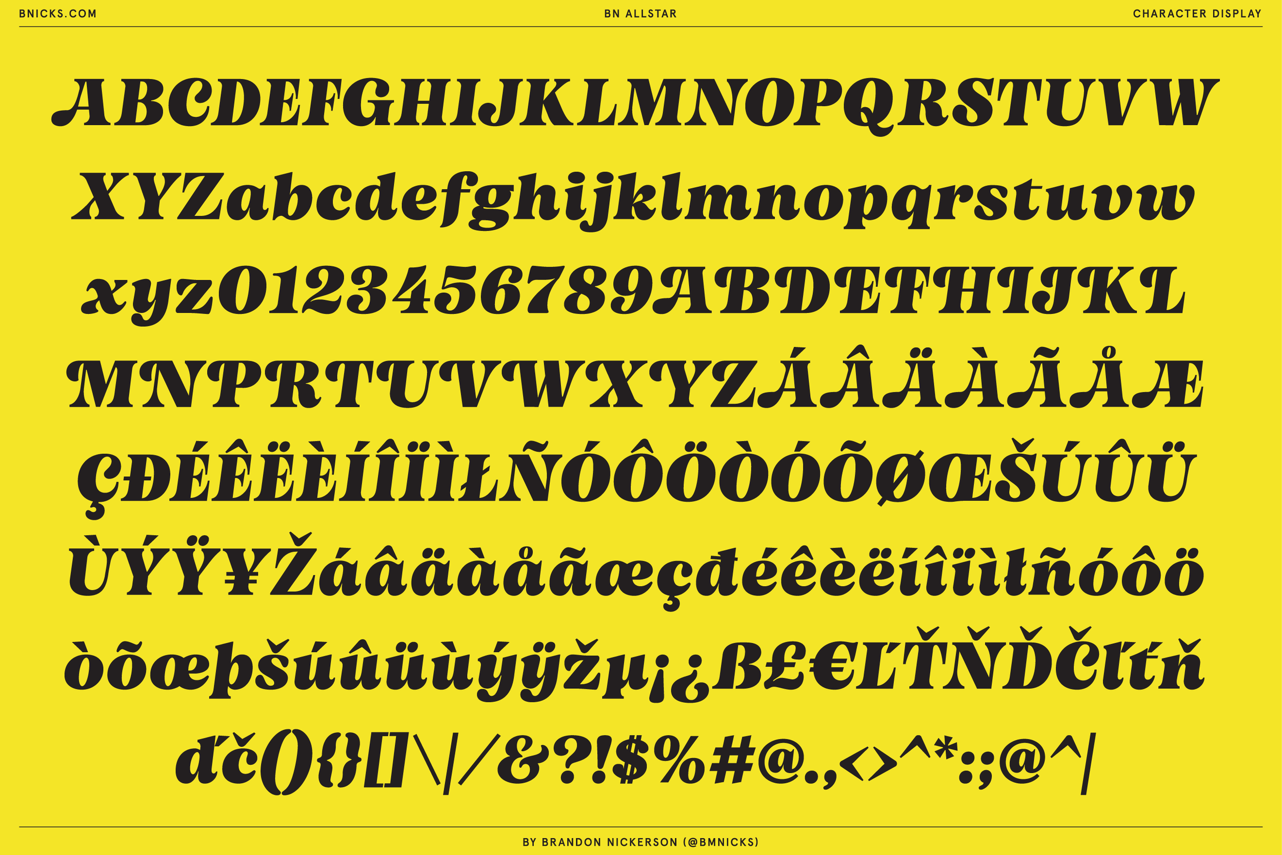 Brandon Nickerson — Fonts, Type Design & Brand Design